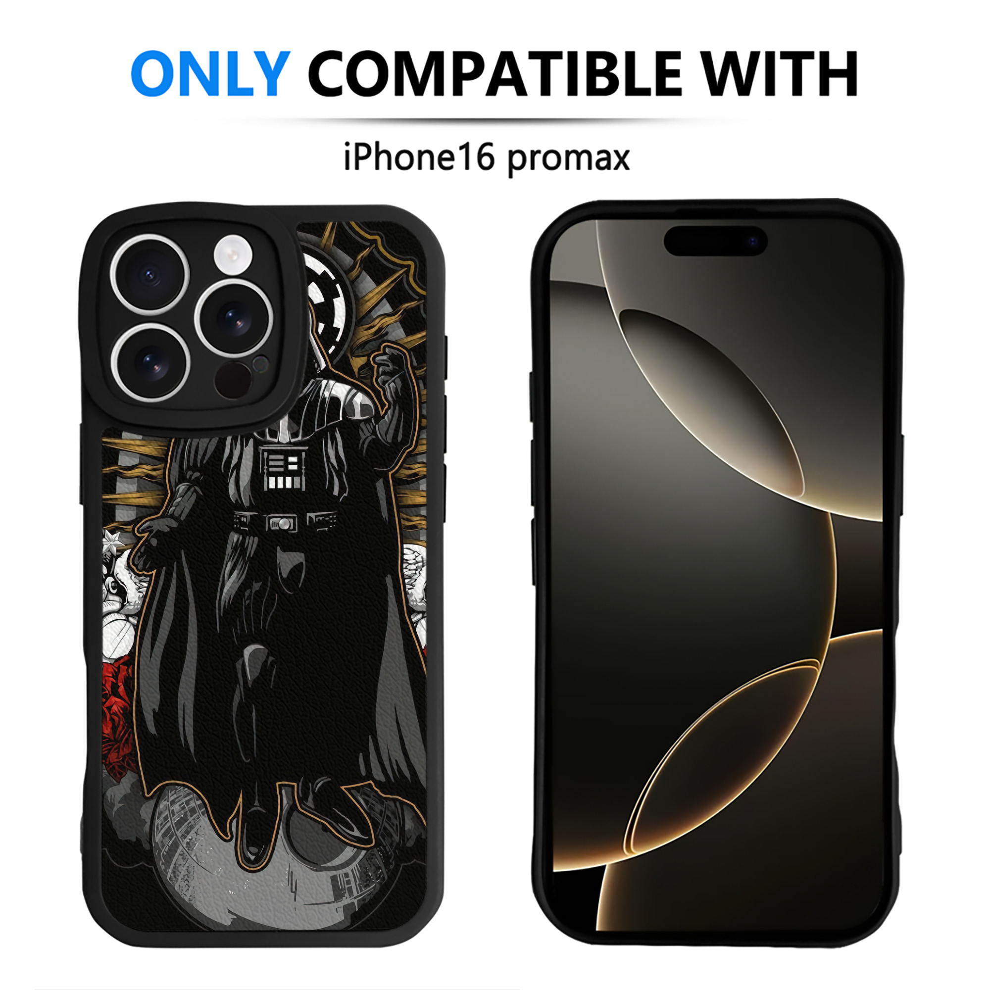（画像用） スター・ウォーズ Star Wars 【iPhone 16シリーズ対応】シリコンスマホケース（レザー調） 材質：シリコン